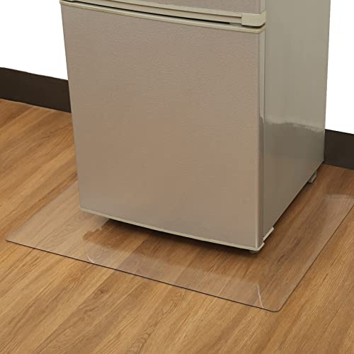 冷蔵庫 マット PVCキズ防止 凹み防止 床保護シート 70*90cm 厚さ3mm PVC クリアマット テーブルマット フローリング 傷防止下敷 無色 透明 縮みなし 冷蔵庫耐震マット 洗濯機も適用