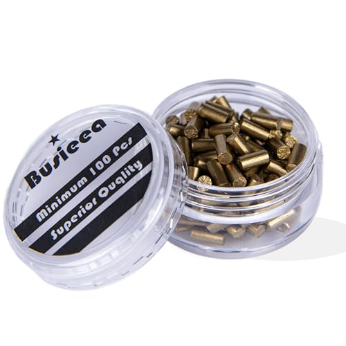 Busieea 100Pcs Lighter Flints Flint Replacement Refills All - Purpose Refills Suitable for Both Zippo and Clipper Lighters Gold