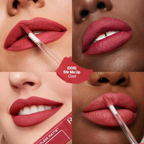 Image of REVLON Colorstay Limitless Matte Liquid Lipstick for woman, Waterproof, Long-Lasting, 100% Vegan, Lightweight, No-Budge Matte, Stir Me Up - (008)