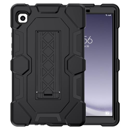 CCMAO Case for Samsung Galaxy Tab A9 8.7 Inch 2023, Galaxy Tab A11 8.7 Inch 2025, Heavy Duty Shockproof Hybrid Protective Cover with Kickstand for Tablet SM-X110/X115/X117/X130/X133/X135, Black