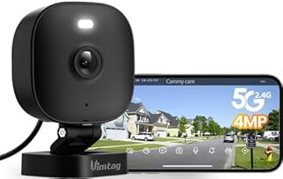 VIM TAG 2,5K Kamera Überwachung Aussen/Innen,5G WLAN Kameras Indoor/Outdoor,Überwachungs-Kamera mit App,Farbnachtsicht,2-Wege-Audio,KI- Bewegungserkennung&Aufnahme,SD/Cloud,Alexa,IP66 Wasserdicht