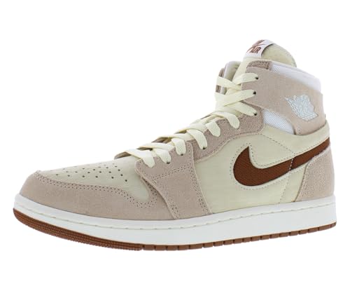 Nike NIKE Air Jordan 1 Zoom CMFT 2 Men's Shoes (DV1307-120, SAIL/Legend Medium Brown) Size 9.5