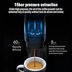 KELUNIS 60Ml 12V Portable Coffee Makers, Car Coffee Machine USB Capsule Espresso Maker/Hot Cold Water Heating, for Travel Hiking And Picnic - Image 3