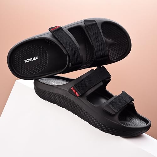Image of KOBURG Nexa Pro Sandals for Men| Durable| Lightweight| Daily|Stylish l Comfortable|Antiskid|Easy to Clean Sandals| Extra Soft Slide|EVA Sole KS-264