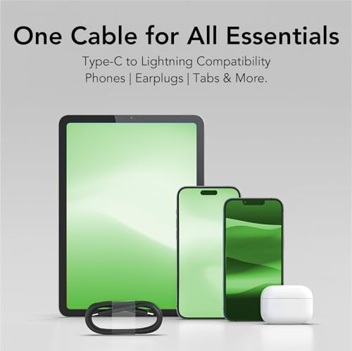 Image of Oraimo 20W Fast Charging Cable for iPhone | Type-C to iPhone | 480 Mbps Data Transfer | Tangle-Free, Bend-Proof & Heat-Resistant | Compatible with iPhone, iPad & MacBook | 1M Length (OCD-CL54)