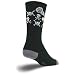 LAX Skulls Crew Socks (Black, Small/Medium)