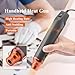 Mini Heat Gun 300W Portable Handheld Heat Gun Dual-Temperature Hot Air Gun for Removing Epoxy Cup Painting Resin Air Bubbles, Drying Crafts & Shrink Wrap Paint