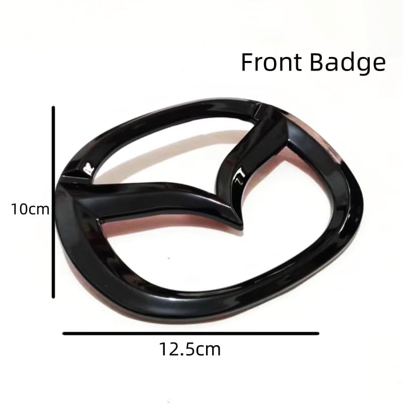 CIADAZ Auto Emblem für Mazda CX-5 2017-2023, Logo Abzeichen Aufkleber Frontklappe Kofferraum Heckklappen ABS Etikett Car Styling Dekorative Zubehör,C
