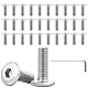 Kayqbonke 30 Stück M8 x 16mm Flachkopfschrauben Mit Innensechskant, 304 Flachkopf Vollgewinde Schrauben, Edelstahl A2 V2A flachkopfschrauben für Mechanischen Geräten, Elektronischen Geräten