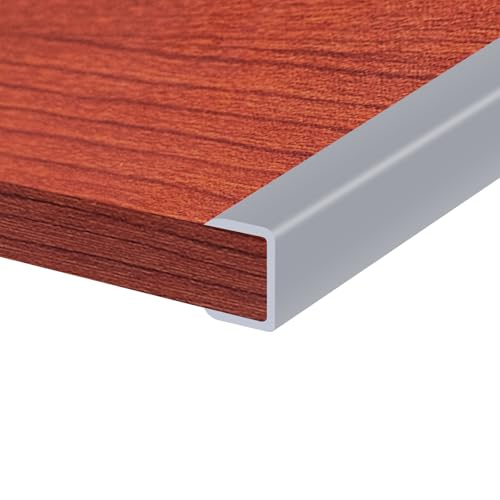 Image of Rubber Edge Trim, 1 /2 Inch(12mm) Flexible Edge Protector for Wood, Flywood, Glass and Metal, U Shaped Self-Adhesive Peel and Stick Guard for Baby Safety, Grey Color, 10Ft