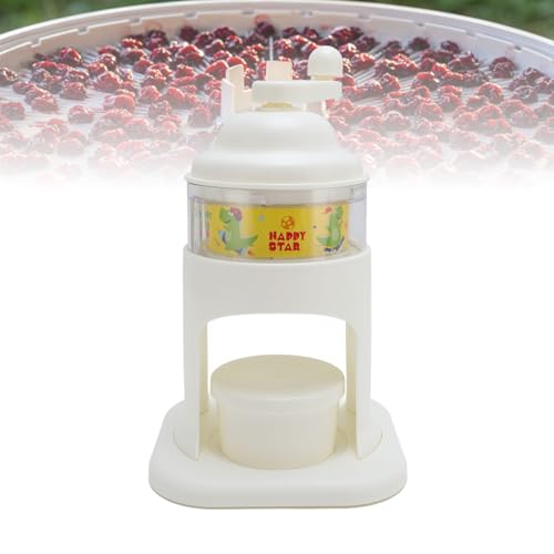 Image of TOPINCN Shaved Ice Machine, Manual Hand Crank Snow Cone Maker with Handle, Portable Ice Crusher and Shaved Ice Machine for Home Outdoor Use