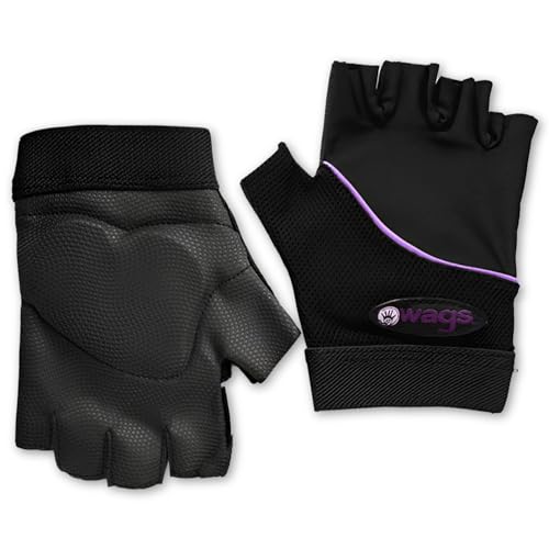 WAGs Flex Wrist Assured Gloves - Workout Gloves with Patented Slim Gel Pad and Absorbent Inner Liner, for Women & Men, Yoga & Pilates, Large