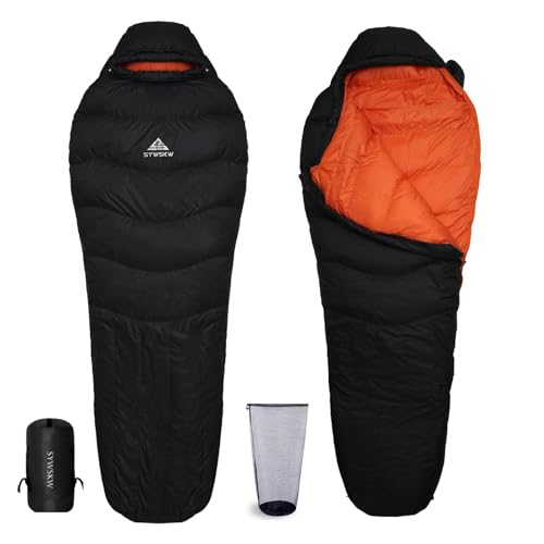 Down Sleeping Bag with Pillow for Camping