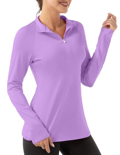 FKEEP Women's Polo Shirts Long Sleeve UPF 50+ Sun Protection