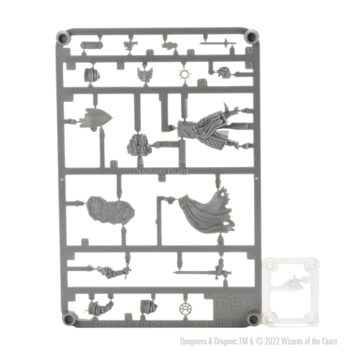 Figura Dragonborn Paladín sin pintar WizKids miniatura 3