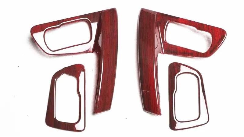 Per Nissan Per Qashqai J10 2007-2013 Copertura Auto Bastone Trim Porta Maniglia Interna Bracciolo Corrimano Pannello Telaio (Bright wood grain)