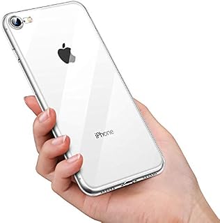 Crystal Clear Transparent SE 2020, iPhone 7 and 8 Gel Case | Comes with Anti-Scratch, Shock Absorption and Anti-Yellowing Protection | Slim-Fit Soft Silicone Cover | Supports Wireless Charging