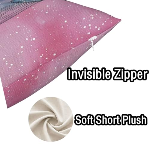 Coussin canapé decoration maiso avec housse rose 60x80 cm durable