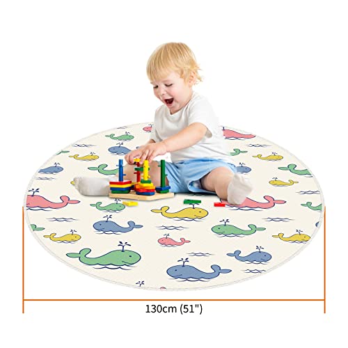 Large Splash Mat for Under High Chair 51" Waterproof Washable Anti Slip Splash Mat for Art Crafts,Playtime on Floor or Table Floor Protector - Image 3