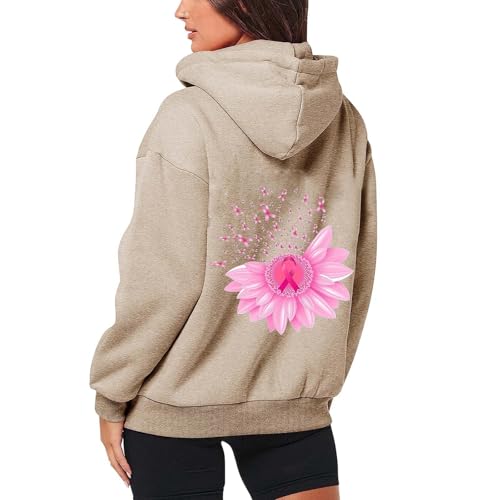 Sweat à capuche femme polaire sport décontracté à cordon rose