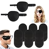 18 PCS Eye Patches for Kids & Adults - Right & Left Eye Patch for Glasses, Medical Amblyopia Eyepatch, Adjustable Lazy Eyes Patch for Glasses, Treating Lazy Eyes, Strabismus & Post-Surgery Care