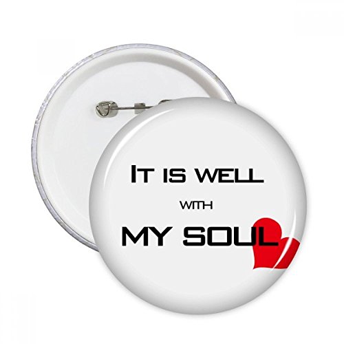 Badge Bible Citation pour raviver un vêtement terne avec un pins bouton rond cœur S