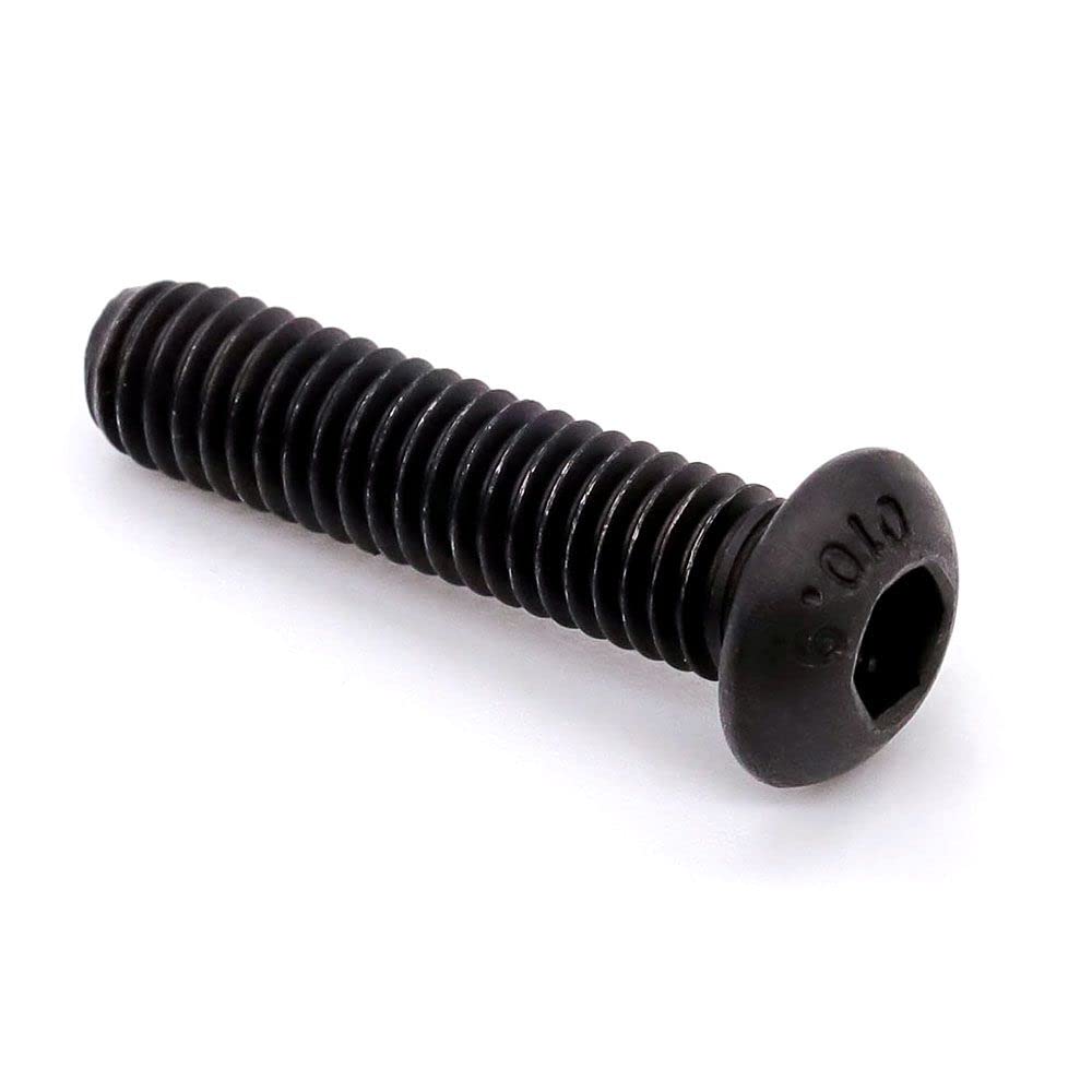50 Black Oxide Button Head Socket Cap Screws - 5/16-18 X 5/8 Inch, Grade 8 Alloy Steel