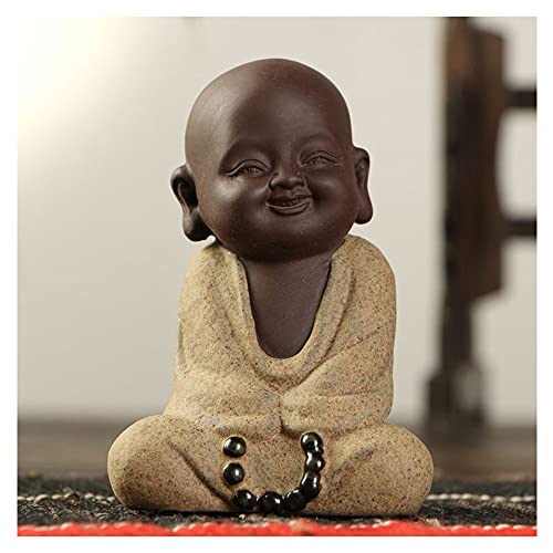 CéRamique Minuscule Statue De Bouddha Moines Figurine CréAtive BéBé Bouddha Artisanat PoupéEs Ornements Cadeau CéRamique Classique DéLicate Arts Et MéTiers Accessoires De Thé Petit,1 Cover