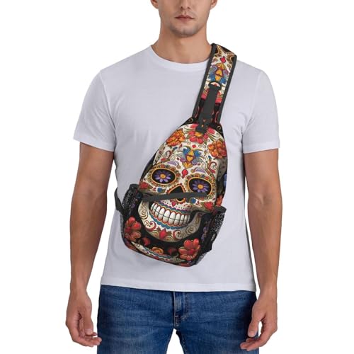 Mochila pequeña tipo sling negra para ciclismo y senderismo miniatura 6