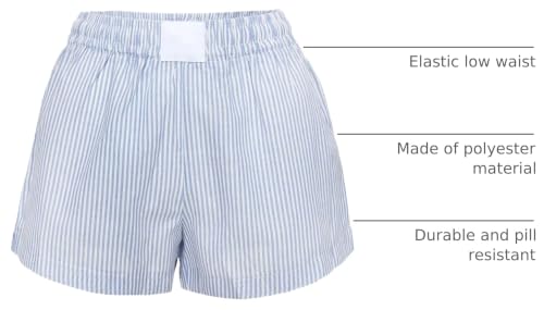 Image of Pivanzore Y2k Plaid Shorts for Women Casual Elastic Waist Aesthetic Lounge Bottom Baggy Pajama Shorts Boxers Sleepwear