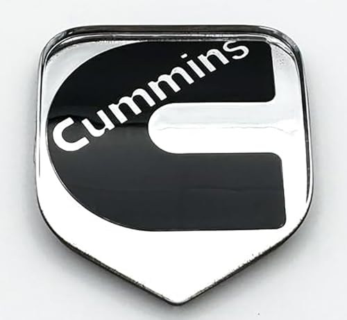 Image of 1Pc Compatible with 2nd Gen 94-02 Front Grille Head Cummin Emblem 3D Badge NamePlate (Chrome Black)