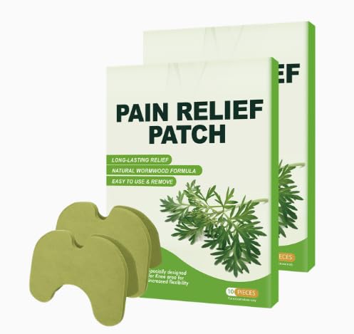 Wayaofei Pain Relief Knee Patch, Natural Long-Lasting Formula, 60 Pieces, Transdermal Joint Comfort Patches.Wormwood Extract Sticker for Knee, Back, Neck,Shoulder