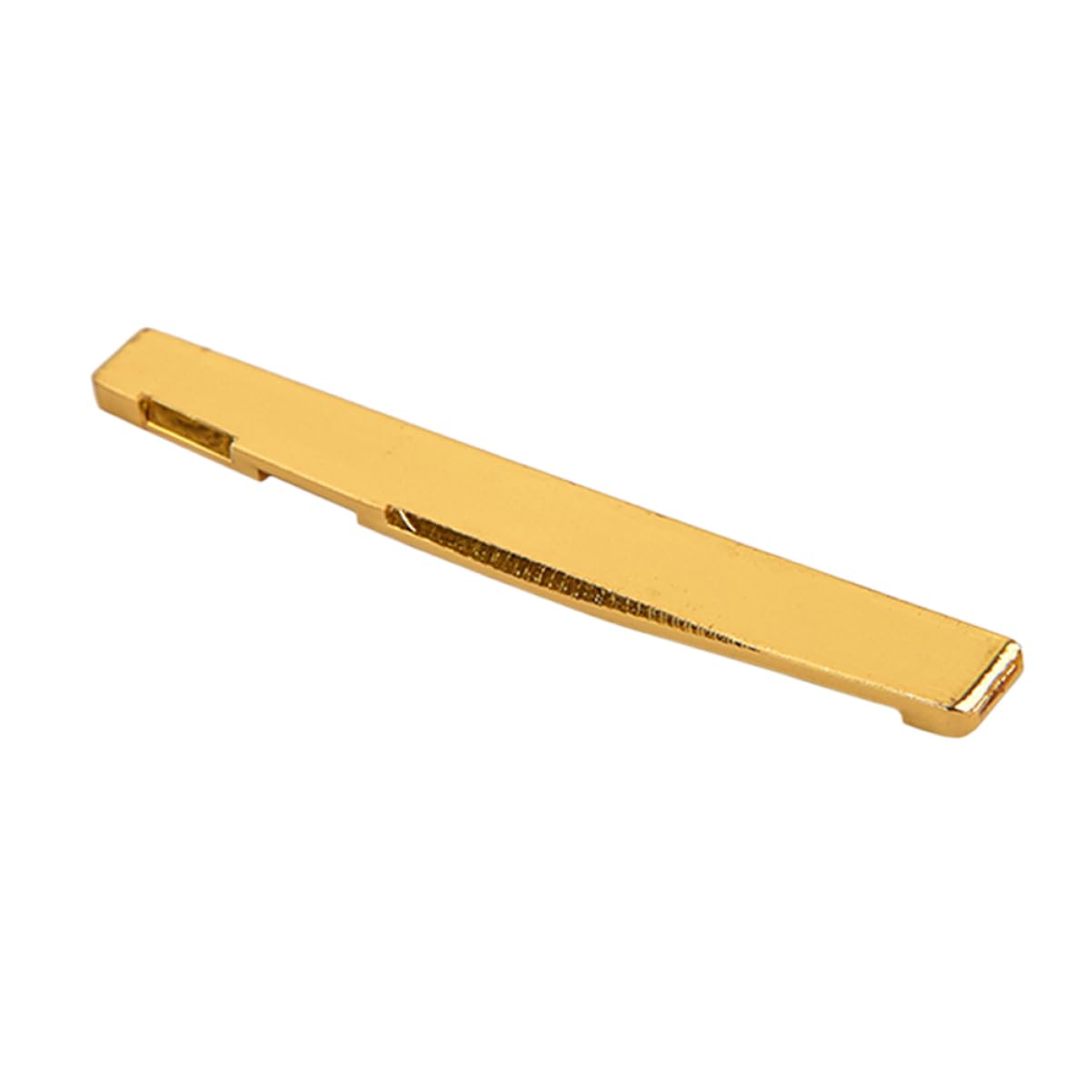 Yardwe Brass Plated Guitar Bridge Saddle for Acoustic Folk Guitar Enhanced Tone Replacement for Standard Parts