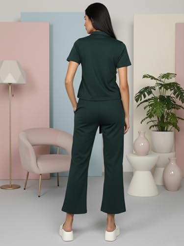 Image of CHKOKKO Women Jogging Suit Casual Summer Track Suit Co-Ord Set