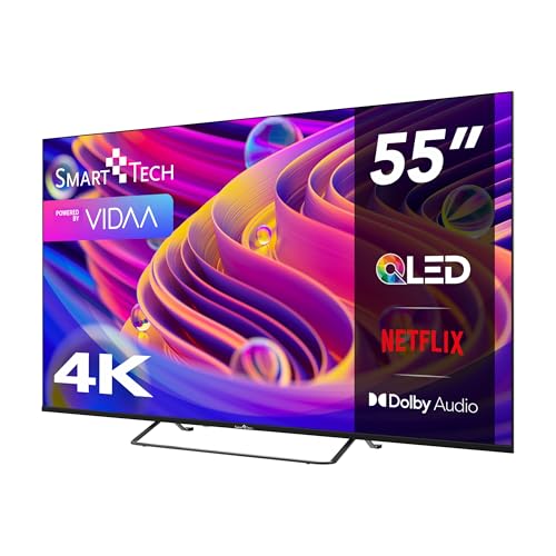 Smart Tech 55QV02K QLED Fernseher 55 Zoll Smart TV VIDAA - HDR Fernseher mit 4K UHD Auflösung, Bluetooth und Triple-Tuner (2026) 6