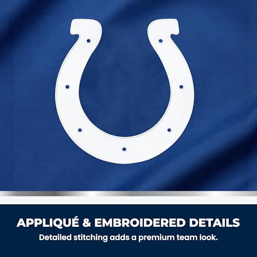 Drapeau de jardin Indianapolis Colts NFL support de supporter bleu