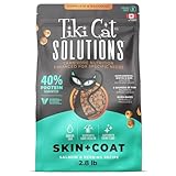 Tiki Cat Solutions Dry Cat Food, Skin & Coat, Salmon & Herring, 2.8 lbs. Bag