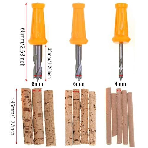 Set 3 Brocas Manuales Precisión 4mm, 6mm, 8mm para Pesca miniatura 2