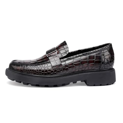 Image of Dress Shoes for Men,Classicial Leather Loafers Slip on Formal Business Shoes Penny
