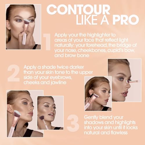 Silky Dual-Color Contour Palette with Mirror - Perfect for Face, Cheek, and Nose Contouring, Eyeshadow and Hairline Filling - Easy to Blend Multi-Use Makeup Kit - Image 8