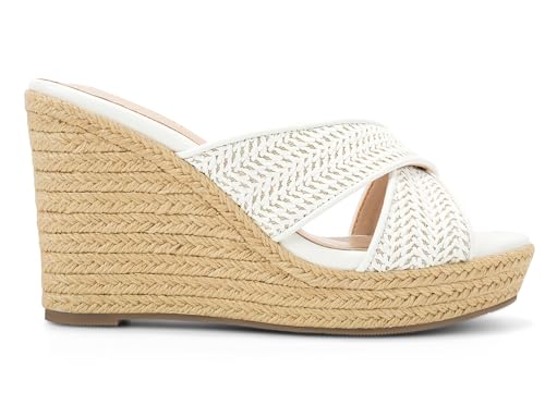 Women's Wedge Slides -Sandals - espadrilles raffia sandals -summer Open Toe platform Slip On high heel casual sandals beach comfortable slippers2