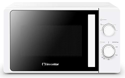 Inventor Microondas MWO-20LW de 700W, 20 Litros de Capacidad, 6 Programaciones y Modo Descongelación, Temporizador de 35min, Color Blanco