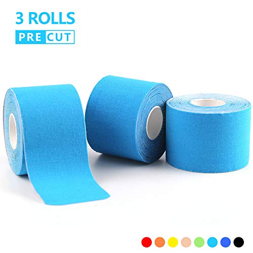 AUPCON Sports Kinesiology Tape Precut Muscle Tape Breathable Hypoallergenic Latex Free Water Resistant