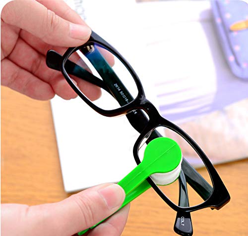 LERORO 5 Pcs Mini Sun Glasses Eyeglass Microfiber Spectacles Cleaner Soft Brush Cleaning Tool Mini Microfiber Glasses Eyeglasses Cleaner Cleaning Clip