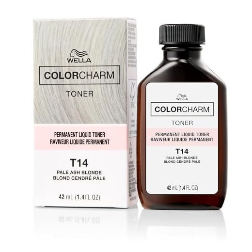 WELLA colorcharm Hair Toner, Neutralize Brass With Liquifuse Technology, T14 Silver Lady, 1.4 oz