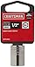 CRAFTSMAN Shallow Socket, SAE, 3/8-Inch Drive, 1/2-Inch, 6-Point (CMMT43003)