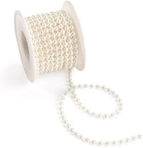 Spools of White Pearls (25 ft per roll) 2 Rolls