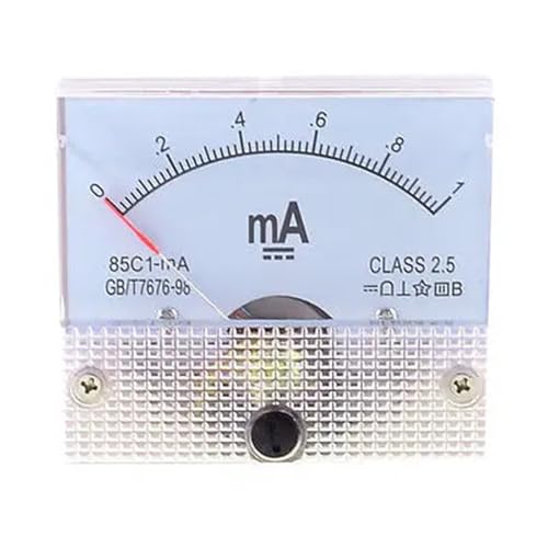 Ampèremètre analogique 0-1 mA haute précision classe 2.5 pour boîtier CC