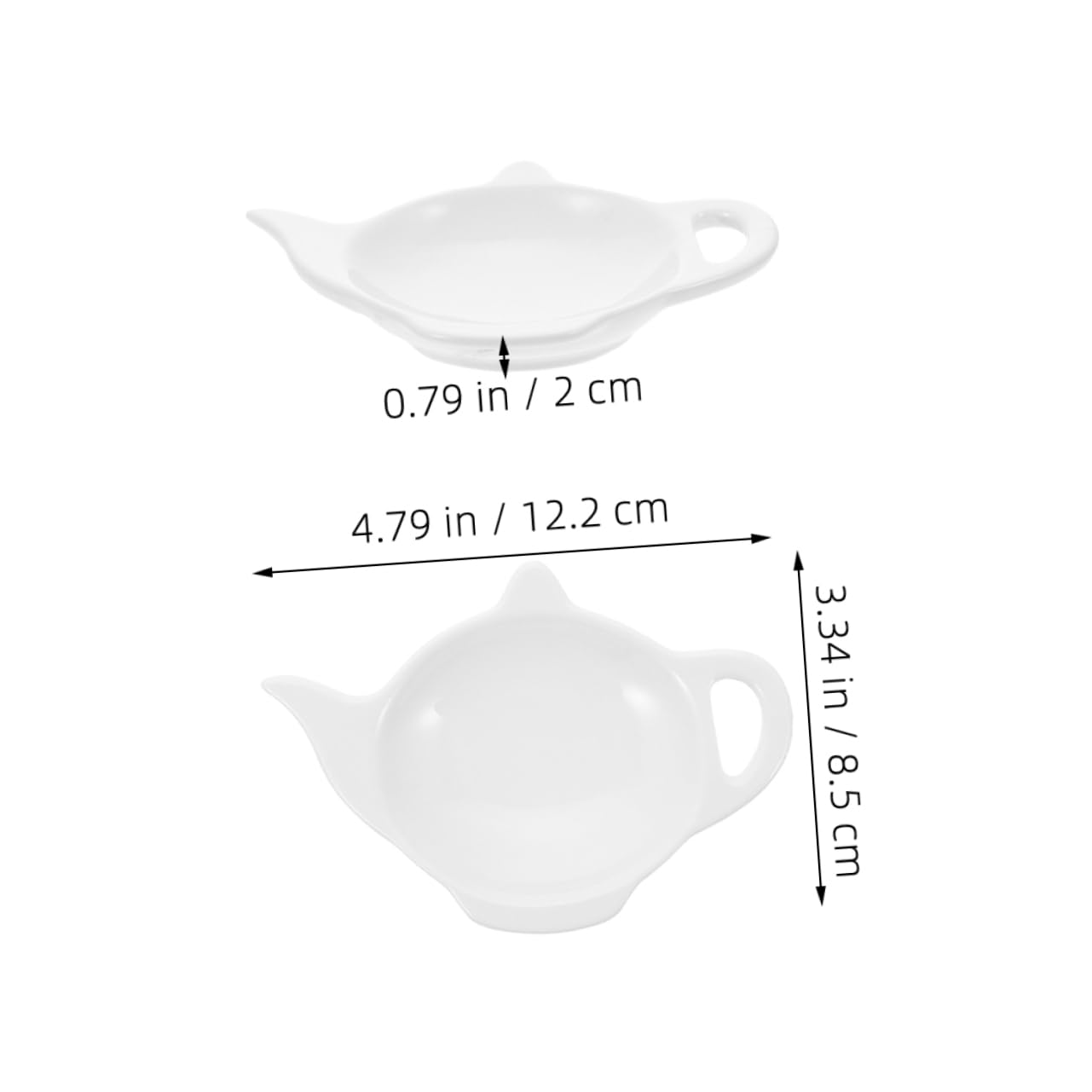 OKUMEYR 3pcs Teapot Shaped Tea Bags Cute Dish Organizing Used Tea Bags Versatile for Spices and Sauces Kitchen Accessory