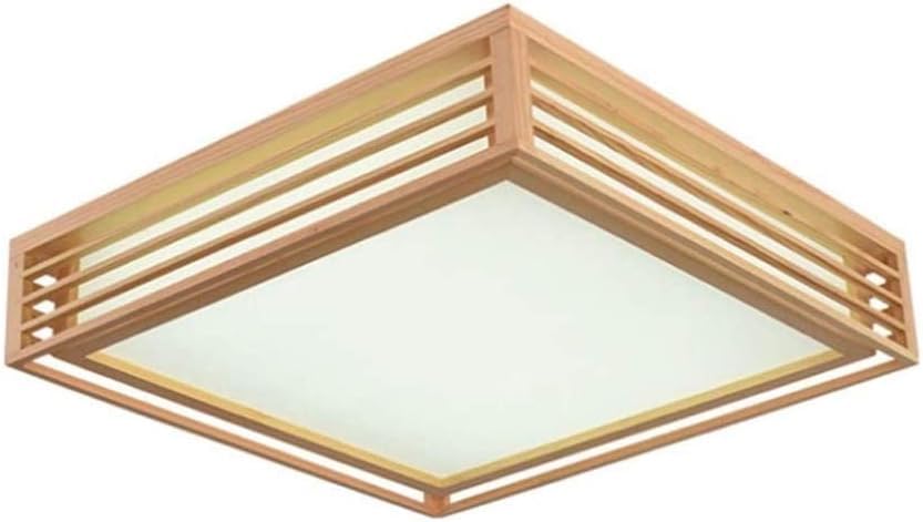 Plafonnier carré LED tricolore pour illuminer et décorer une chambre moderne